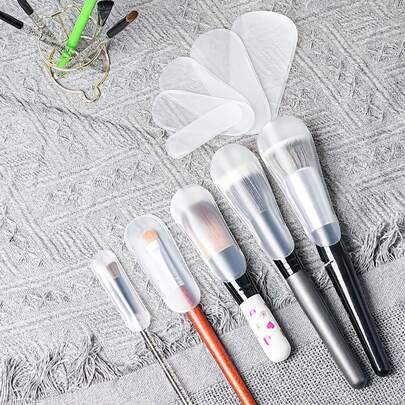 五种不同尺寸EVA防霜化妆刷套 防尘无味 便携保护盒 无需电池