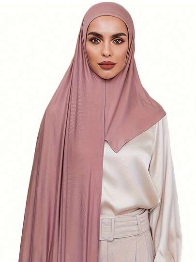 1 件女士纯色莫代尔速干多功能头巾