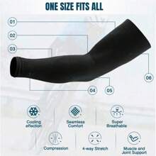 3 pary modnych rękawów z filtrem UV Ice Silk, unisexowe letnie osłony na ramiona chroniące przed słońcem, odpowiednie do jazdy na rowerze na świeżym powietrzu, jazdy samochodem, wędkowania