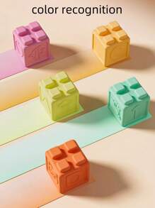 Baby Blocks,Toddler Blocks,Stacking & Building Toys For Babies, 8/16/24 Soft & Educational Blocks- Numbers, Shapes, Baby Blocks For Baby Shower,Colors, Animals- One Two Squeeze- 6 Months +,Stacking Toys For Toddlers 1-3,Random Color