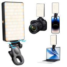 NEXOSYNTH Đèn LED mini cầm tay điều chỉnh 3 nhiệt độ màu, thích hợp cho chụp ảnh selfie/livestream/chụp ảnh, chiếu sáng hội nghị video cho máy tính, có thể sạc lại. - màu đen - Xem 12