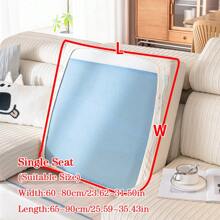 1pc Summer Jacquard Non-Slip Sofa Seat Cushion Cover, Modern Lightweight Breathable Pet-Friendly Elastic Sofa Slipcover, Applicable For L-Shaped Sofa And 1/2/3/4 Seater Sofa (Sold Individually)