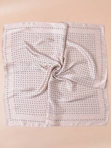 Woven Printed Scarf, Suitable For Everyday Wear - Beige - View 7