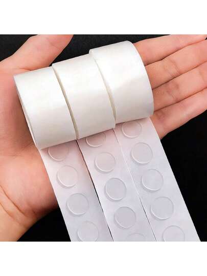 100pcs/Roll Double-Sided Transparent Balloon Glue Dots For Wedding And Birthday Decoration, Diy Handmade Removable, Traceless Back To School