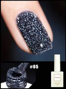 12ml 2026 Fall/Winter New Colorful High-Density Glitter Gel Nail Polish Set, Includes Base Coat And Top Coat, Needs A UV Lamp, Colors, Suitable For Work/Commute/Date, Hot-Selling Set, Nail Art Design. - Multicolor - View 7
