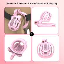 Haifan Chastity Auxiliary Belt Cock Cage For Men Stylish Honeycomb 3D Printed Resin Penis Cage With 4 Sizes Rings SM Products Adults Sex Toys