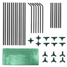 Froadp Greenhouse Small Indoor Greenhouse Tomatoes Tunnel Greenhouse Galvanized Pipe Growing Tomato Greenhouse - Green - View 6