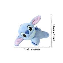 Miniso Iman de nevera de peluche lindo de la serie Stitch de Disney de 2,76 * 1,97 * 4,72 pulgadas (1 pieza) - Azul - Ver 6