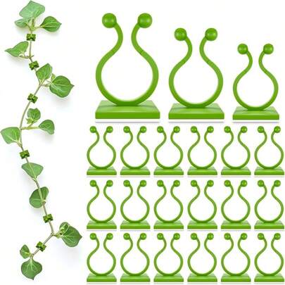 50pcs Climbing Plant Wall Clips - Wall Clips, Resistant To Breakage & Deformation, Easy To Install, Strong Adhesiveness - Suitable For Gardening Or Cable Management