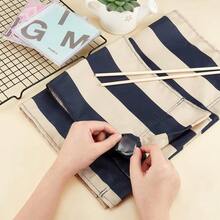 1 Set Replacement Cover Canvas For Directors Chair Stripe Directors Chair Canvas Replacement With Wood Stick Casual Directors Chair Cover Kit For Home Director Chair - Multicolor - View 3