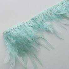 10个/包 彩色人造火鸡羽毛流苏，DIY手工材料，服装配饰，家居装饰 - 彩色 - 查看 40