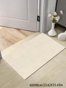 1 pièce Tapis rayé de haute qualité, tapis confortable rayé beige, tapis confortable en fausse laine, tapis décoratif, tapis de style élégant Ins, tapis de maison multifonctionnel et , tapis de salon, tapis de chambre à coucher, tapis d'entrée, tapis de cuisine, tapis de salle de bain, tapis de salle de jeux, tapis de bureau, tapis en polaire, tapis moelleux, tapis d'automne/hiver, tapis épais/moelleux
