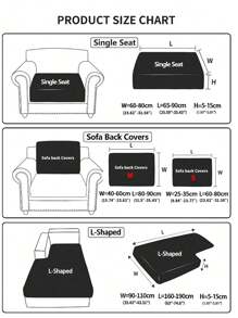 1pc Summer Jacquard Non-Slip Sofa Seat Cushion Cover, Modern Lightweight Breathable Pet-Friendly Elastic Sofa Slipcover, Applicable For L-Shaped Sofa And 1/2/3/4 Seater Sofa (Sold Individually)