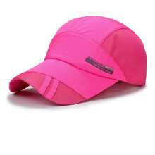 Gorra de béisbol transpirable con protección solar para exteriores, golf, pesca, de secado rápido y ajustable para deportes como correr