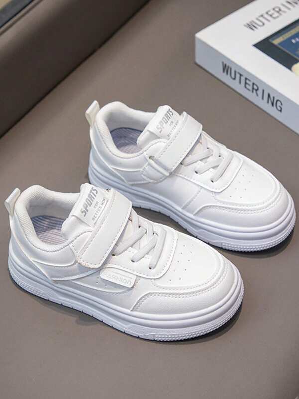 1 Pair Soft Bottom, Lightweight, Comfortable, Indoor/Outdoor Casual Version Shoes, Fashionable Children Sports Shoes, Suitable For Spring & Autumn