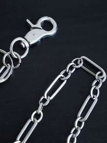 1pc Gothic Punk Style Metal Chain Decorative Waist Chain, Suitable For Party - Pants Chain - View 6