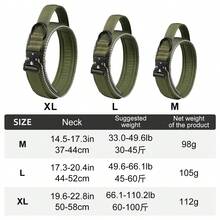 1pc Premium Dog Collar, Tactical Dog Collar With Handle And Heavy Duty Quick Release Metal Buckle, Thick, Adjustable, Reflective, Suitable For Medium To Large Dog Training