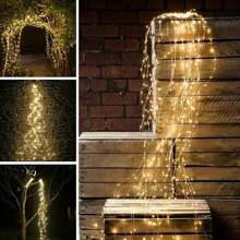 Solar Tree Vine Lamp String Fairy Lamp Outdoor Garden String Lamp 100/200/300LED Garden Christmas Tree Decorative Lamp