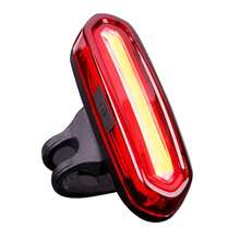 Sinalizador Traseiro Led Lanterna Bike Recarregavel 3 Cores - Preto - Visão 1