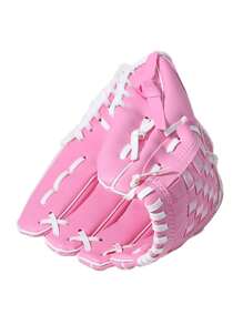 1pc Baseball Glove For Youth Adult Softball Glove 9.5''-10.5'' For Training And Beginner Baseball Mitt Left Hand Glove Right Hand Throw(Logo Size Color Random)