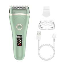 YTWO Dispositivo de depilación eléctrico recargable de 600mAh, afeitadora inalámbrica para cara, brazos, piernas, áreas sensibles, bikini, uso en seco y húmedo, indoloro, lavable, con opciones de color dual, adecuado como regalo - Multicolor - Ver 10