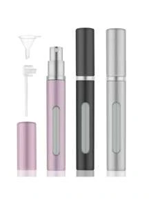 1 pièce Flacon de parfum de voyage rechargeables de 5 ml, vaporisateur d'atomiseur vide mini pour parfum, bouteilles de vaporisation de taille voyage portables avec entonnoir, cadeaux pour filles, femmes, mère, décoration de salle de bain, été, rentrée scolaire
