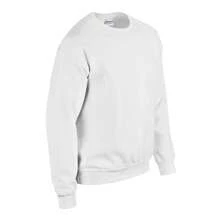 Gildan Unisex Adult Plain Heavy Blend Crew Neck Sweatshirt (White) - White - View 3