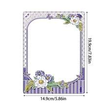 Cadres photo en diamant 5D avec support, kits d'art en diamant festifs pour la décoration de table de salon et de bureau - Kits d'art en diamant 5D de forme spéciale avec cristaux strass pour une présentation artistique