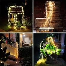 Solar Tree Vine Lamp String Fairy Lamp Outdoor Garden String Lamp 100/200/300LED Garden Christmas Tree Decorative Lamp