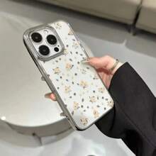 Flower Phone Case Flower Shiny TPU Anti-Drop Dopamine Molecule Design Phone Case, Compatible With IPhone Series IPhone11, IPhone13, IPhone12 Pro Max, IPhone13 Pro Max, IPhone15 Pro Max, IPhone14 Pro Max