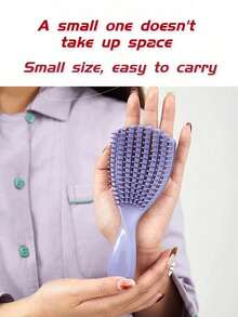 6件套美发造型梳套装，干湿两用卷发梳（适用于3/4 ABC自然波浪卷发）、超细喷雾瓶、尖尾梳、发际线及后颈边缘梳，适合粗细发质，护发工具