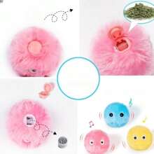 Smart Electric Chirping Plush Ball Toy For Cats, Fluffy Squeaky Cat Chewing Toy Ball, Interactive Sounding Cat Scratcher, Cats Chasing Toy For Indoor Outdoor Chuck It Catnip Toys For Interactive Toys