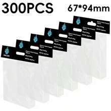100 fundas protectoras de cartas, transparentes, perfectas para doble fundas, protectoras de cartas compatibles con MTG, TCG y otros juegos de cartas