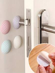 3Pcs Door Bumper Protector - Suitable For Doors, Cabinet Doors, Refrigerator Doors, Toilet Seats, Provides Impact Protection To Prevent Dents And Scratches, Ideal For Noise Reduction And Protection Of Door Walls At Home