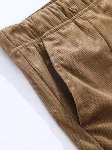 Pantaloni din velur cu picior largi, plisați, pentru bărbați, pantaloni țesuți cu textura uni, lejer, la modă și versatili, primăvară/toamnă