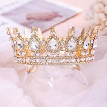Kit de fiesta de cumpleaños con rhinestones, corona de oro tipo tiara, faja de "Reina de Cumpleaños" para mujeres, accesorios para el cabello de feliz cumpleaños, regalos para baile de promoción, decoraciones