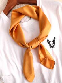 1 Peça Lenço Liso Cachecol Pescoço para Mulheres, Xales Pequenos, Envólucros, Bandanas, Lenços para Cabeça 70x70CM, Lenço Quadrado, Lenço Hijab