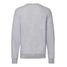Fruit of the Loom Mens Lightweight Raglan Jumper (Heather Grey) - 灰色 - 查看 2