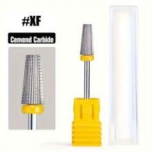 1件专业美甲钻头，钨钢指甲锉，适用于电动打磨机，带指甲抛光头的修甲工具