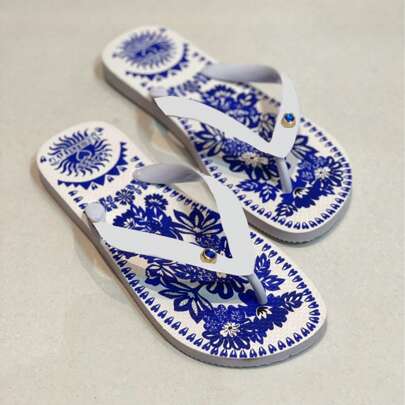 Chinelo de Dedo Personalizado com Estampa Exclusiva e Super Confortável