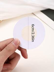 100pcs/Pack Disposable Nipple Covers, Friction-Proof, Invisible, Thin, Anti-Allergy, Breast Petals For Camisole, Casual, Comfortable, Minimalist, Sports, Summer - Apricot - View 6