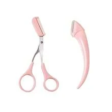 1 件套眉毛修剪器套装，含梳子、初学者修眉器、安全修眉刀、新月形眉毛修剪工具