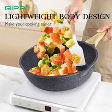 Your All-Round Cooking Partner! GIPP Versatile Non-Stick Cookware Set, Compatible With All Stovetops, Meets All Your Western & Chinese Cooking Needs! (Grey) - Dark Grey - View 7