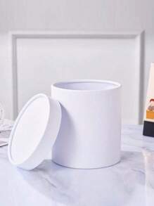 Set regalo da 3 pezzi con secchio decorativo a forma di fiore giallo, con coperchio, per decorazioni floreali domestiche, adatto per amici, insegnanti, famiglia, fidanzate, San Valentino, festività natalizie