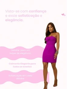 Short Dress Tight Strapless Women's Fashion Casual Modern  Luxury Delicate Modern - màu đen - Xem 2