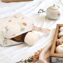 Bolsa organizadora de pañales con estampado estilo coreano INS para artículos de cuidado del bebé, pañales, toallitas, bolsillo colgante portátil para almacenamiento