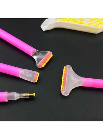 DIY Artificial Diamond Brush, Diamond Painting Brush, 3-Head, 6-Head, 9-Head Diamond Tip Dot Brush, Quick Paste Drill Pen Tool, Nail Diamond Brush Picking, Must-Have Production Auxiliary Tools For Craft Enthusiasts