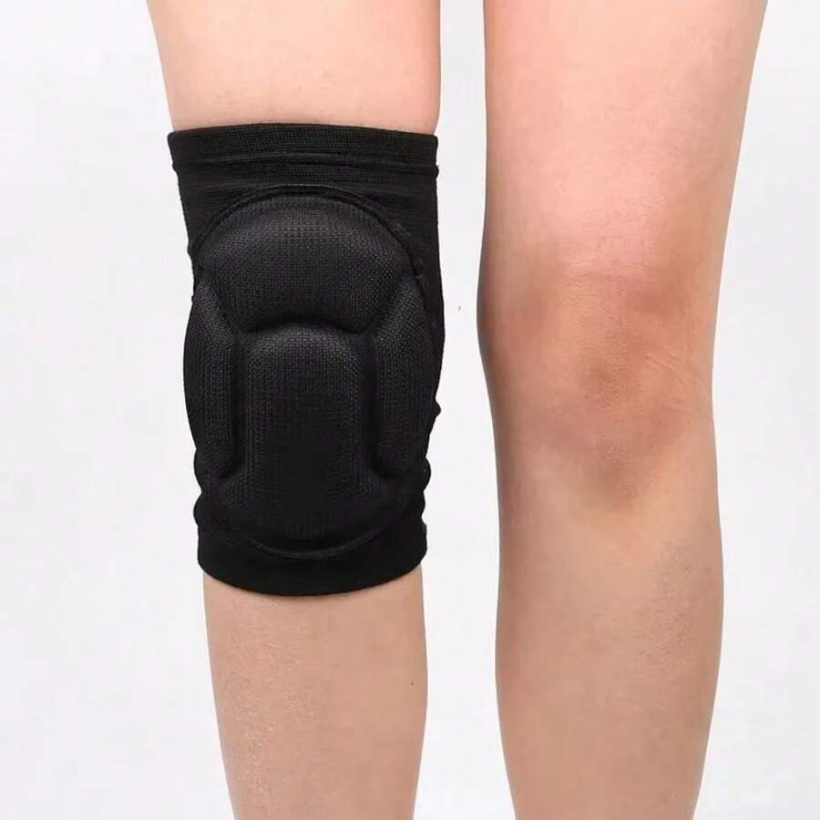 1pc Sports Knee Pads, Turtle Shell Design Impact Resistant Knee Pads With Foam Padding, Suitable For Cycling, Soccer, Hiking, Fitness, Yoga, Pilates, Provides Good Protection And Breathable Comfort For Your Knees Gym Accessories Knee Support Sports Knee Pads Gym Knee Pads - Black - View 1
