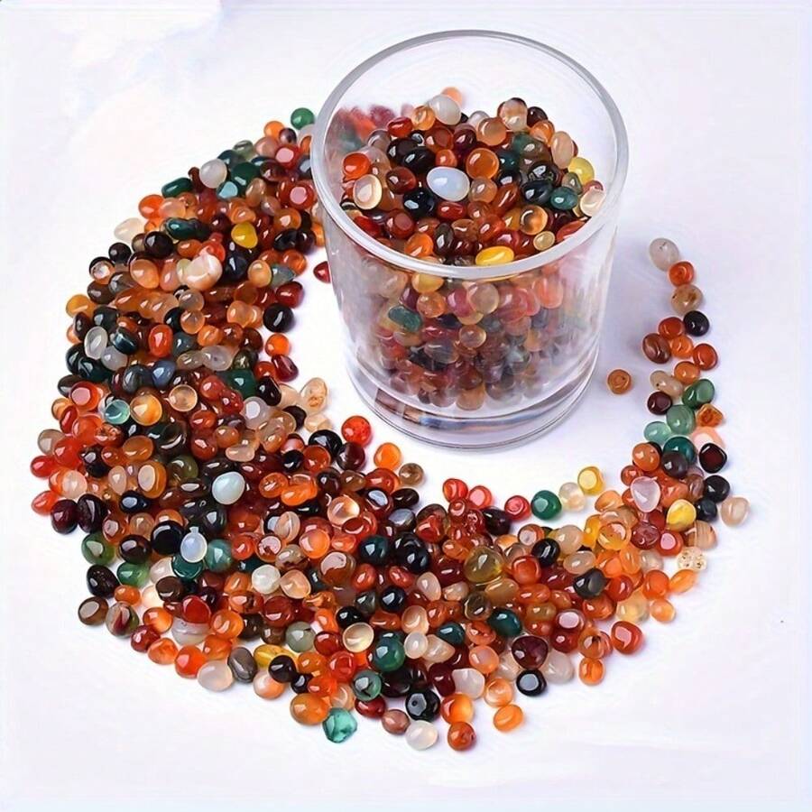 100g Asymmetrical Colorful Agate Fallen Stones, Decorative Stones For Home Decor, Best Home Gift