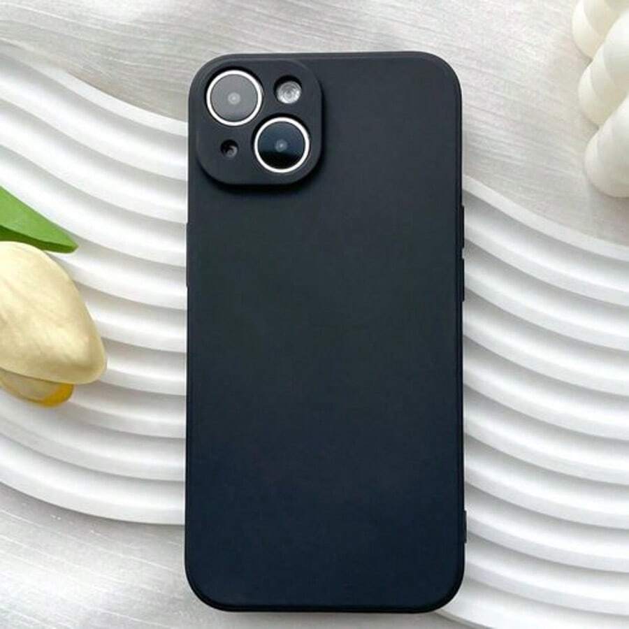 Ốp lưng TPU tương thích với iPhone/ Galaxy, mềm, chống sốc, màu đen, phiên bản quốc tế, không phải phiên bản nội địa. - màu đen - Xem 1